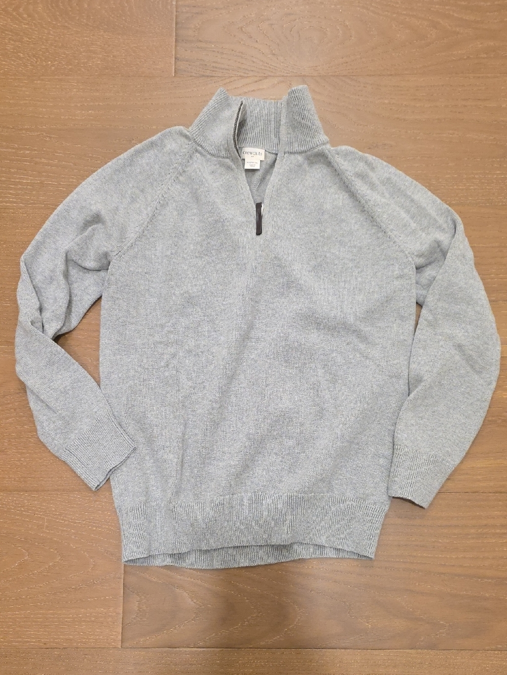 Crewcuts Boy's Gray Quarter-zip Sweater
